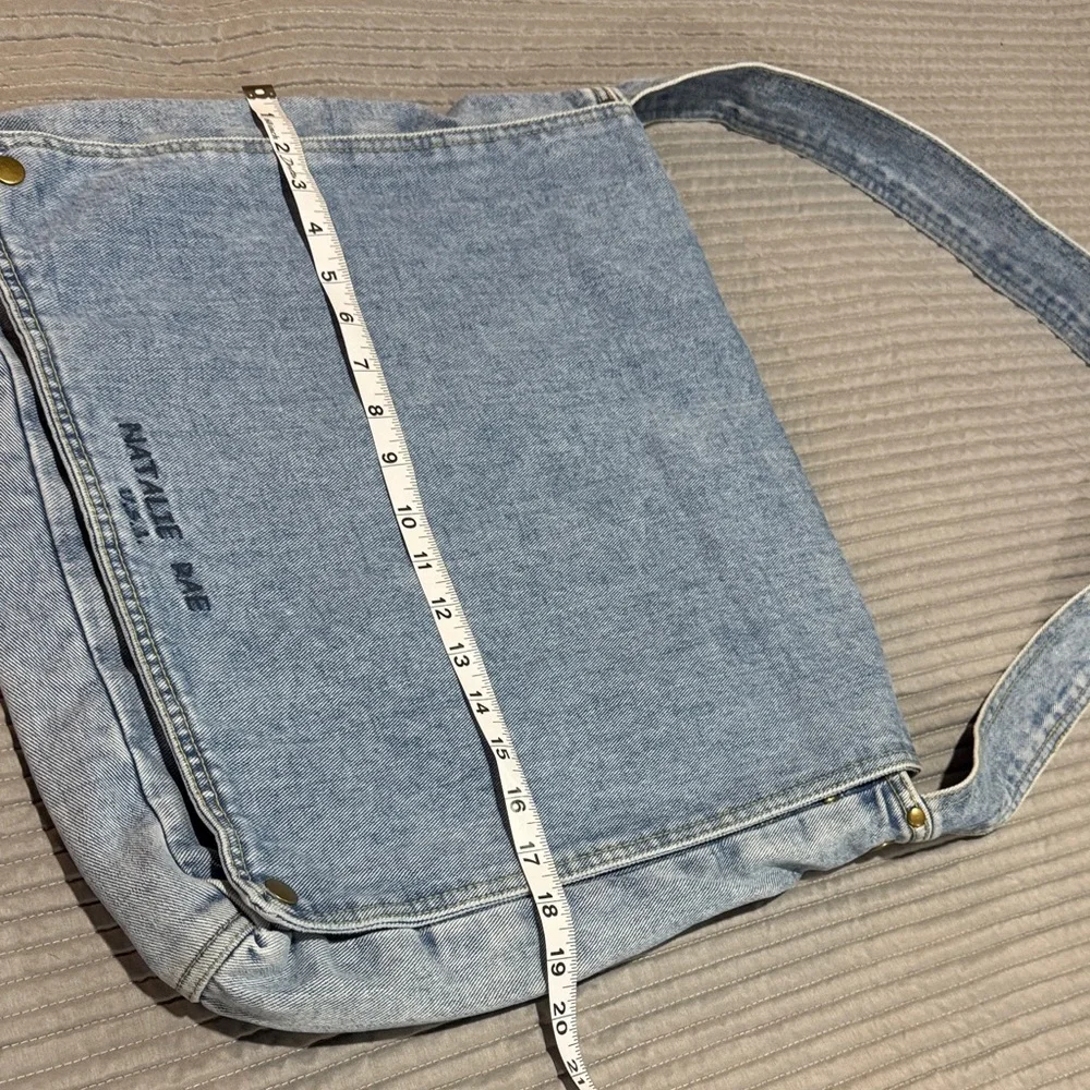 Denim Blue Messenger Bag